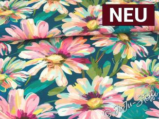 Viskose Jersey Sommerblume Oeko-Tex® 