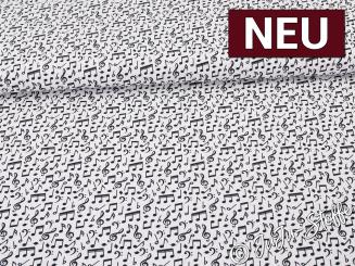 Baumwolle Noten weiß Oeko-Tex® 