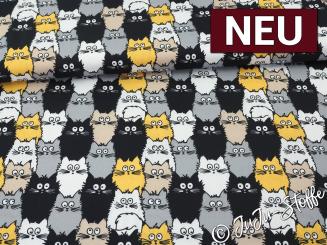 Baumwolle Katzen Oeko-Tex® 