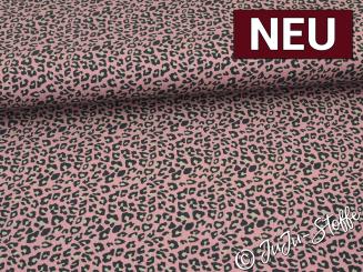 Ripp-Jersey Leo altrosa Oeko-Tex® 