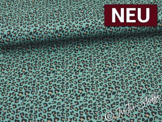 Ripp-Jersey Leo smaragd Oeko-Tex® 