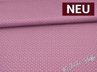 Baumwolle Blätter mauve Oeko-Tex® 