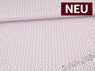Baumwolle Blümchen altrosa Oeko-Tex® 