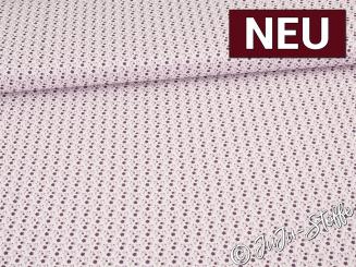 Baumwolle Blümchen mauve Oeko-Tex® 