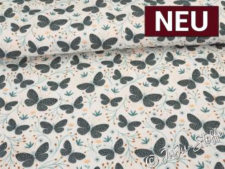 Slub Musselin Schmetterlinge Oeko-Tex® 