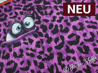 French Terry Panel Monsta lila by Thorsten Berger Oeko-Tex® 