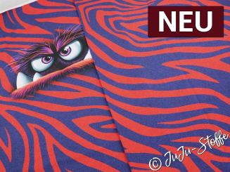 French Terry Panel Monsta rot by Thorsten Berger Oeko-Tex® 