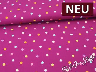 Jersey Punkte magenta Flowerpop by Hip Som Hap 