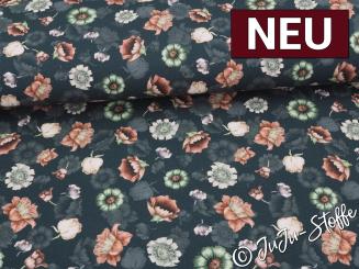 Modal French Terry Victrorian Flowers by Bienvenido Colorido Oeko-Tex® 