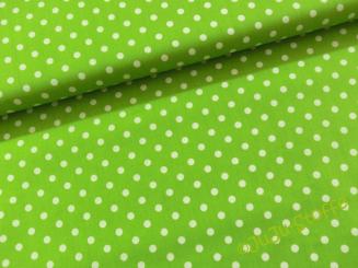 Baumwolle Punkte lime  