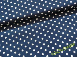 Baumwolle Punkte navy  