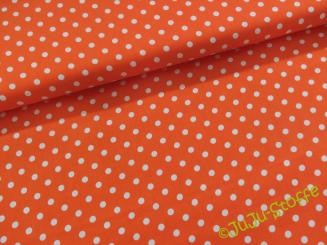 Baumwolle Punkte orange 