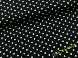 Baumwolle Punkte schwarz  