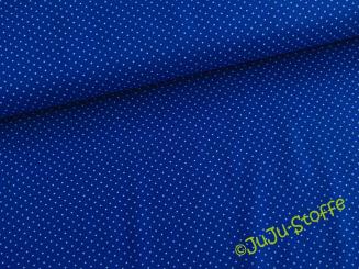 Baumwolle Pünktchen blau  