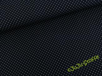 Baumwolle Pünktchen navy  