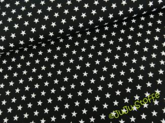 Baumwolle Sterne schwarz 