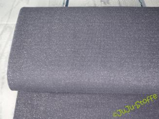 Bündchen Glitzer dunkelgrau silber Öko-Tex 