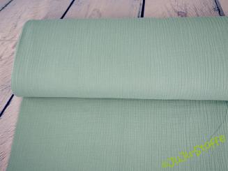 Musselin uni dusty mint 