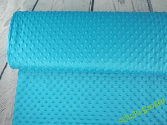 Minky Fleece Bubble aqua 