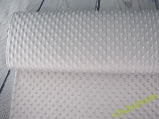 Minky Fleece Bubble silbergrau 