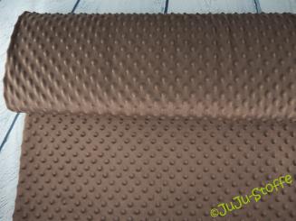 Minky Fleece Bubble braun 