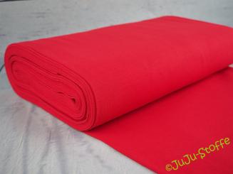 Bündchen rot uni Schlauchware Öko-Tex 
