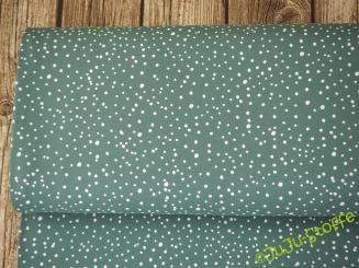 Jersey Punkte dusty grün Öko-Tex 