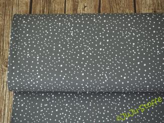 Jersey Punkte dunkelgrau Öko-Tex 