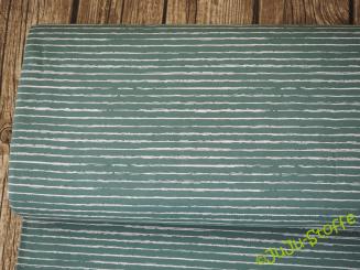 Jersey Streifen dusty grün Öko-Tex 