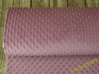 Minky Fleece Bubble altrosa 