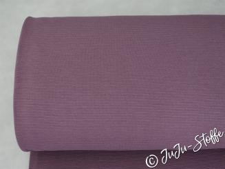Ripp-Jersey Premium aubergine Öko-Tex 