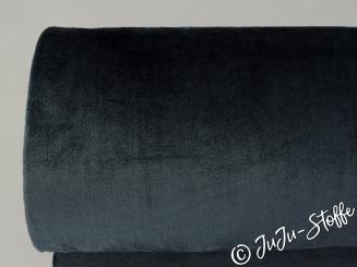 Fleece Teddy doubleface schwarz 