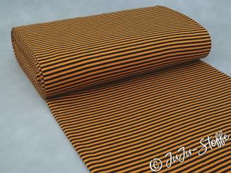 Bündchen Ringel mais schwarz Schlauchware Öko-Tex 