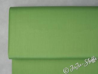 Baumwollsatin uni lindgrün Öko-Tex 