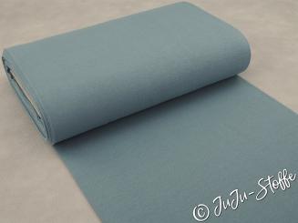 Bündchen dusty blue Schlauchware Öko-Tex 