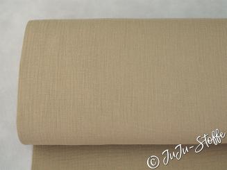 Musselin uni taupe 