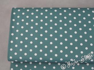 Baumwolle Punkte dusty green 