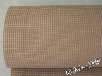 Waffel-Piqué taupe Öko-Tex 