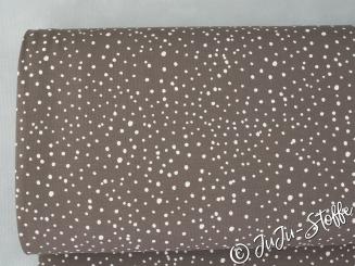 Jersey Punkte taupe Öko-Tex 