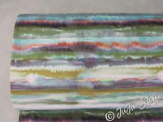 Softshell Batikstreifen grün 