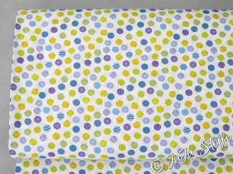 Baumwolle Popeline Dots lila Öko-Tex 