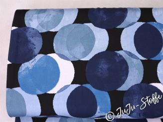 Viskose Kreise blau Öko-Tex 