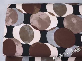 Viskose Kreise braun Öko-Tex 