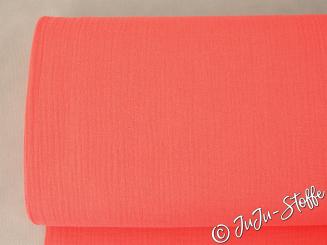 Musselin uni koralle 