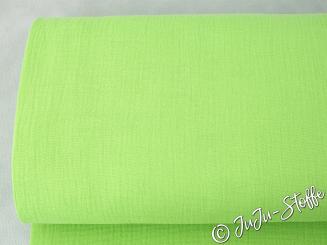 Musselin uni lime 