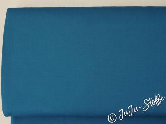 Baumwolle Popeline uni petrol dunkel 