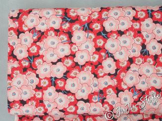 Baumwolle Popeline Blüten 