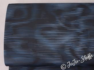 Funktions-Jersey Linien schwarz/denim 