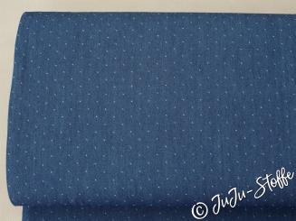 Chambray Viskose Jeans mit kleinen Punkten 