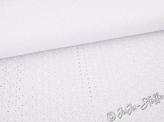 Baumwolle mit Lochstickerei weiß 